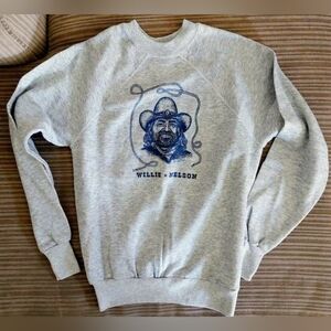 Rare Vintage Willie Nelson King Of The Roadie's Ben Dorcy Sweatshirt Size Medium